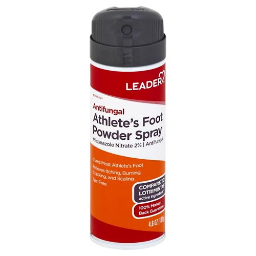 Leader Leader Antifungal Athletes Foot Powder Spray - 4.6 Oz Foot Care Dark Slate Gray