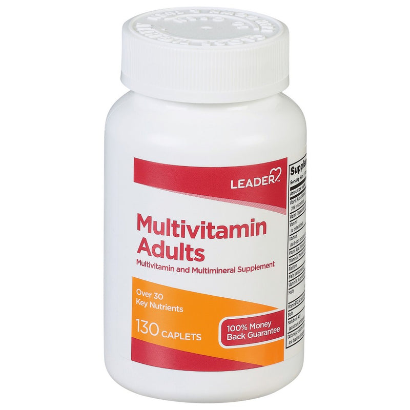 Leader Leader Adults Multivitamins 130 Caplets Vitamins & Supplements Lavender