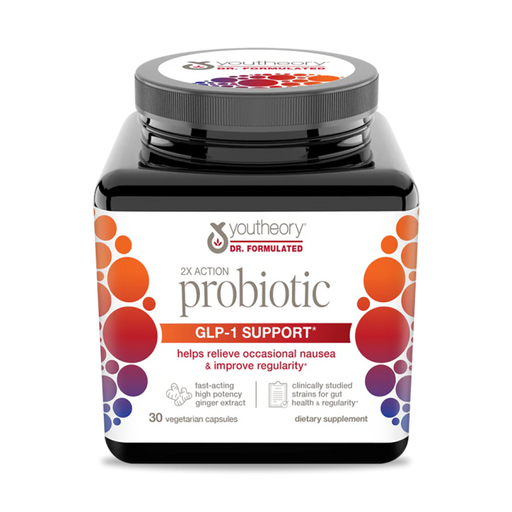 Youtheory Youtheory 2 X Action Probiotic GLP-1 Support, 30 Caps Plumbing Fittings & Supports White Smoke