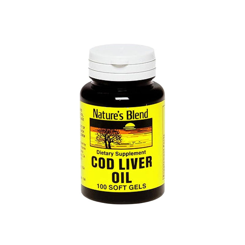 Nature's Blend Nature's Blend Cod Liver Oil 400 Mg Softgels Vitamins & Supplements Black