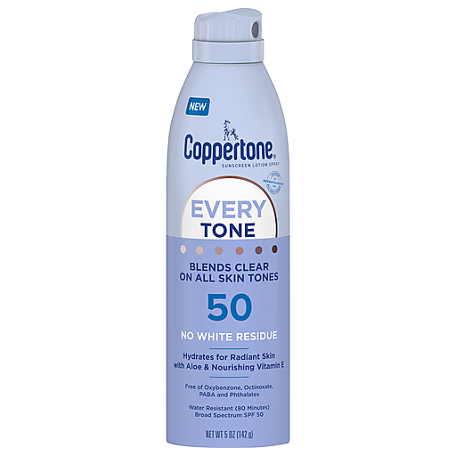 Coppertone Coppertone Every Tone Sunscreen Spray - SPF 50 - 5oz Sunscreen Medium Purple