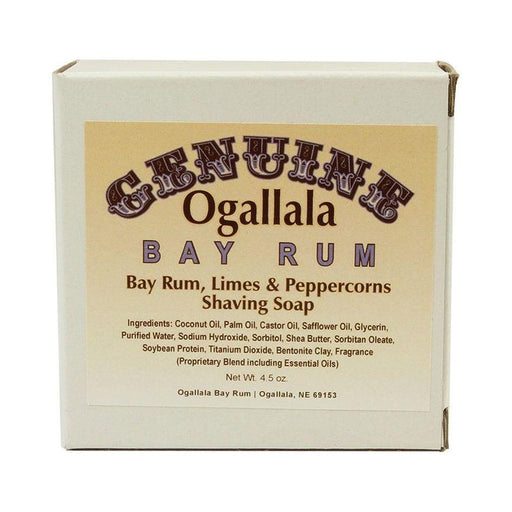 Ogallala Ogallala Bay Rum, Bay Rum-Limes & Peppercorns Shaving Soap 4.5 Oz Shaving & Grooming Gray