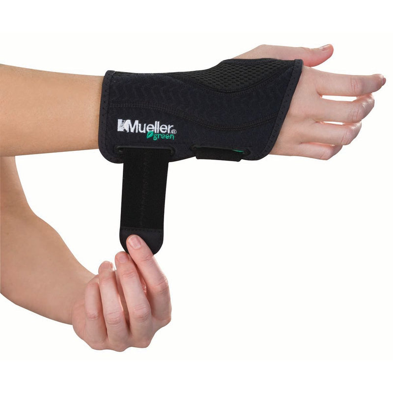 Mueller Mueller Wrist Brace Green  Right  Small/Medium Wall Jacks & Braces White Smoke
