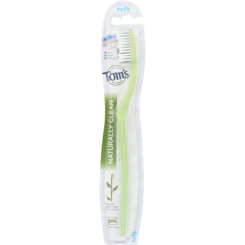 Tom's Tom's Of Maine Adult Naturally Clean Soft Toothbrush 1 Brush Toothbrushes Lavender