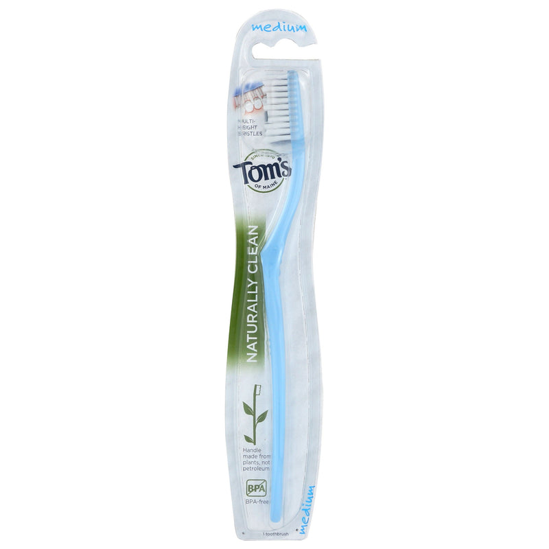 Tom's of Maine Tom's of Maine Toothbrush Naturally Clean - Adult - Medium Toothbrushes Light Gray
