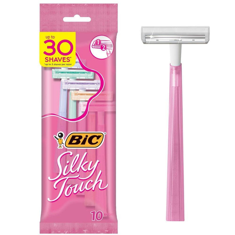 BiC BiC Silky Touch, Disposable Shavers, Women's Shaving & Grooming White Smoke