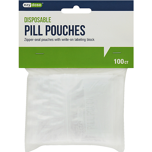 Ezy Dose Ezy Dose Pill Pouches Health & Beauty Light Gray