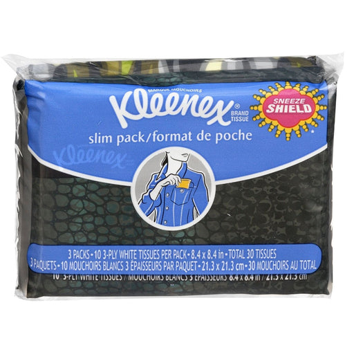 Kleenex Kleenex Unscented Slim Wallet Facial Tissues, 10 Tissues Per Pack, Box Of 18 Packs Facial Tissues Dark Slate Gray