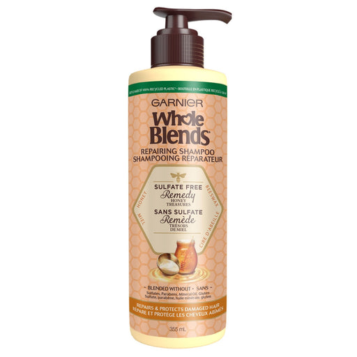 Whole Blends Whole Blends Garnier Sulfate Free Remedy Honey Shampoo For Very Damaged Hair, 12 Fl Oz Shampoo Tan