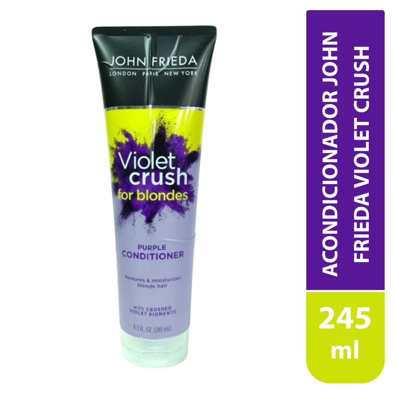 John Frieda John Frieda Violet Crush Purple Conditioner For Blonde Hair - 8.3 Fl Oz Conditioners White Smoke