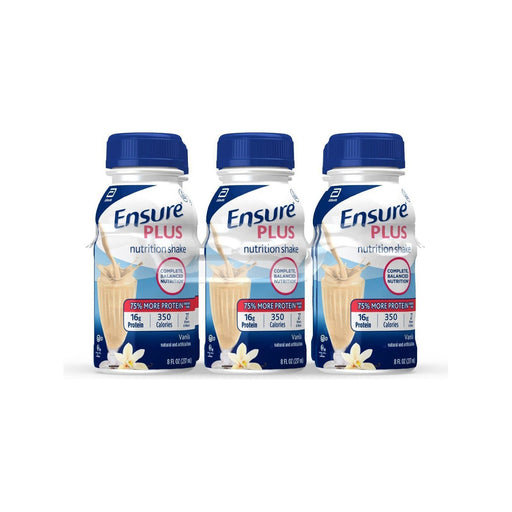 Ensure Ensure Plus Nutrition Shake Vanilla Ready To Drink Bottles 6x8 Fl Oz Fitness & Nutrition White Smoke