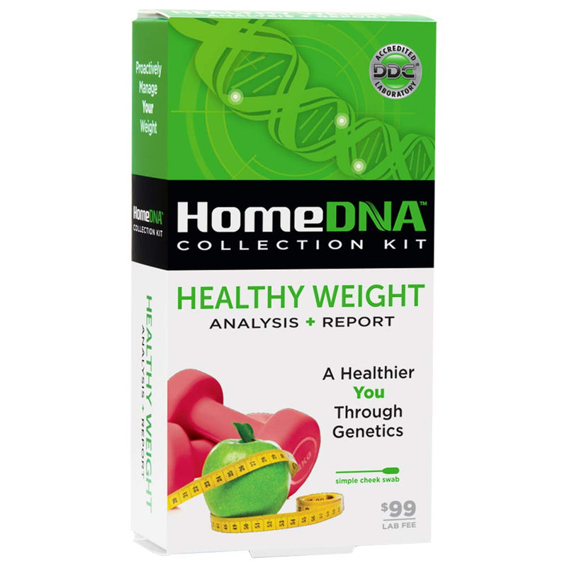HomeDNA HomeDNA Healthy Weight At-Home DNA Test Kit – Personalized Nutrition & Fitness Health Care Lavender