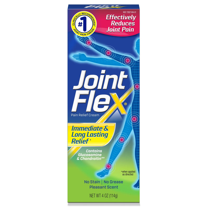 JointFlex JointFlex Pain Relief Cream For & Arthritis Pain, 4 Oz Medicine Cabinets Yellow Green