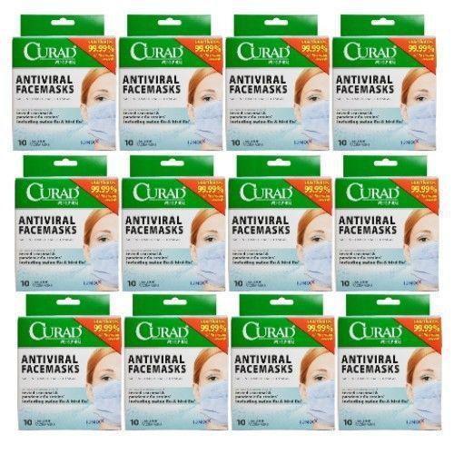 Curad Curad Anti-Viral Face Mask 10ct Personal Care Gray