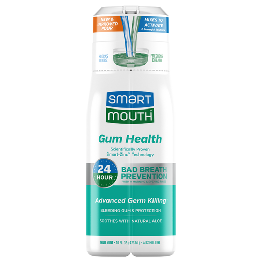 SmartMouth SmartMouth Gum Health  Mild Mint  Rinse 16 Fl Oz Personal Care White Smoke