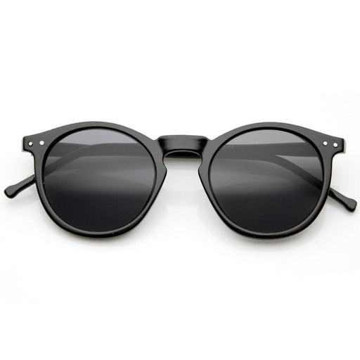 zeroUV 1920's P3 Dapper Vintage Inspired Round Sunglasses 8637 Sunglasses White Smoke Black Smoke