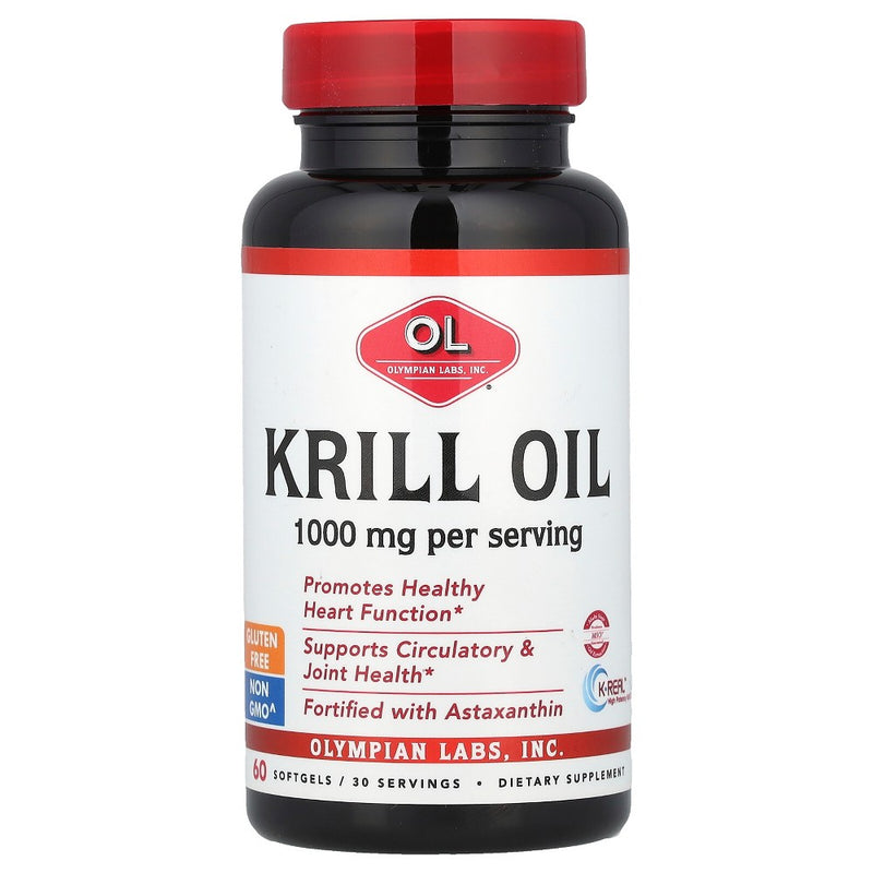 Olympian Labs Krill Oil  Gc  1000 Mg - 60 Sfg Vitamins & Supplements White Smoke