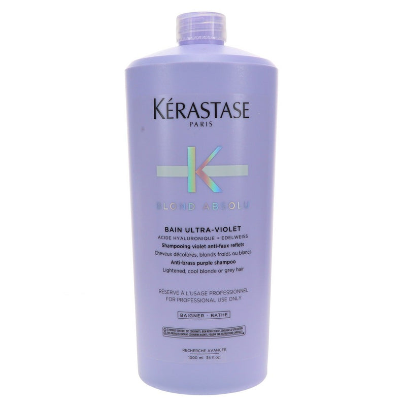 Kerastase Kerastase Kérastase Blond Absolu Bain Ultra-Violet Shampoo 34 Oz Shampoo Dark Gray