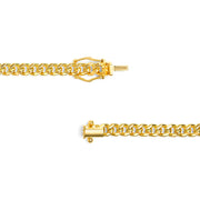 Bids.com Semi-Solid 14K Yellow Gold 4.5mm Miami Cuban Chain Necklace - Unisex Chain - 22 Inches Necklaces White Smoke Yellow.Gold / 22