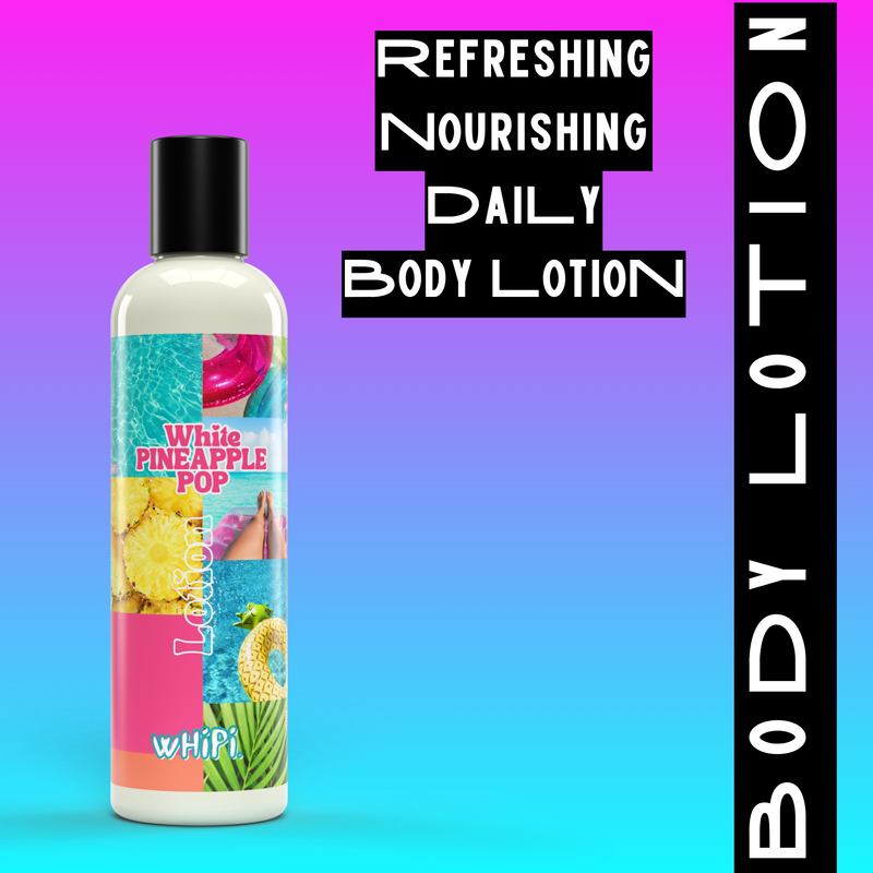 Whipi Co Body Lotion- White Pineapple Pop Body Lotion Black