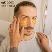 ZAQ Skin & Body 123 Ready 24K GOLD LIFT & FIRM GEL EYE PATCHES Tan 1 Pair,5 Pair,Retail Box - 10 Packs ( 50 Pairs)