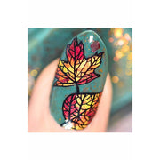 UberChic Beauty Lovely Leaves-04 Stamping Plate Slate Gray