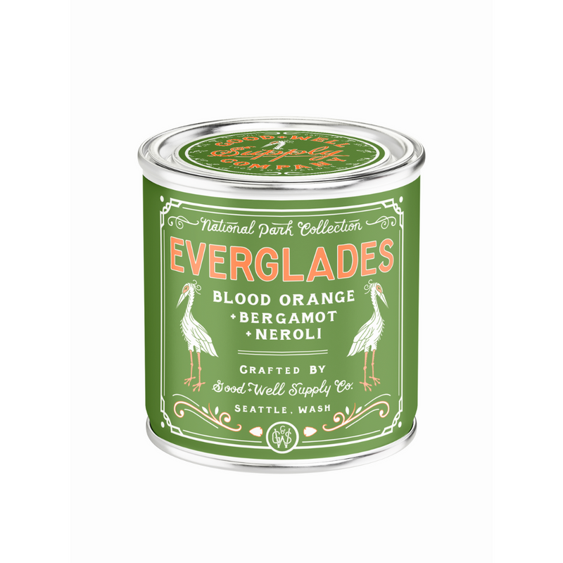 Good & Well Supply Co Everglades National Park Candle Candles Dim Gray Half Pint / 8oz / Cotton Wick,Pint / 14oz / Cotton Wick