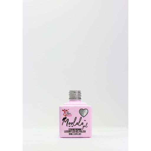minimanimoo Moolala™ 2 Step Gel - #24 Glittery Silver Nail Polish Lavender