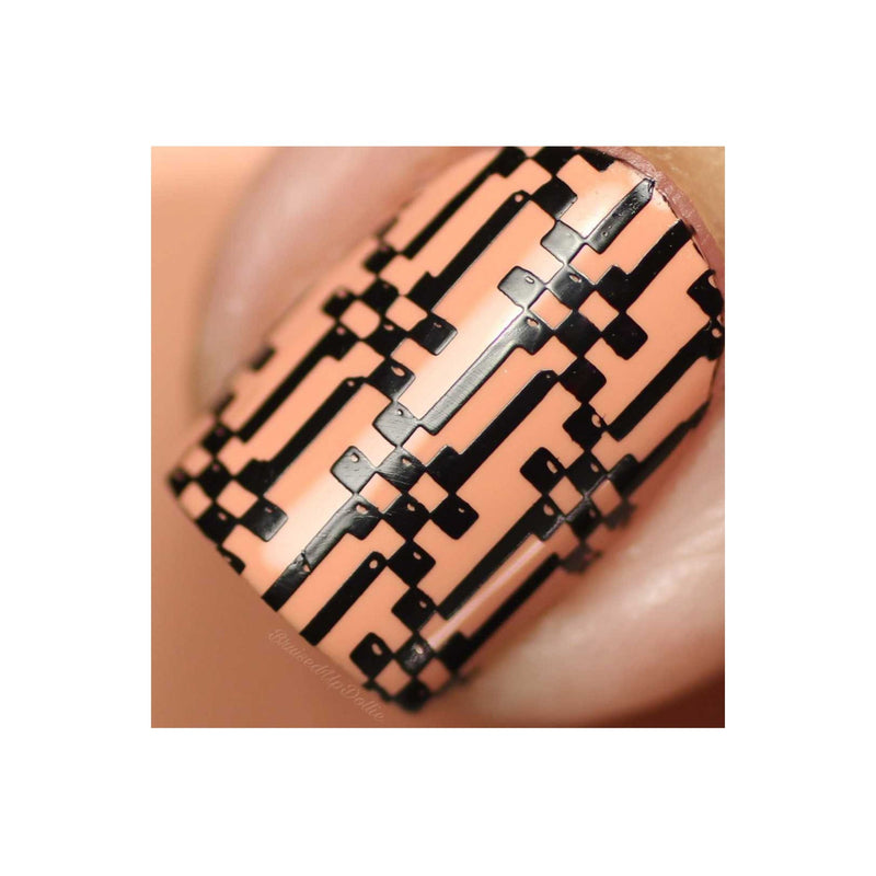UberChic Beauty Collection 17 Stamping Plate Dark Salmon