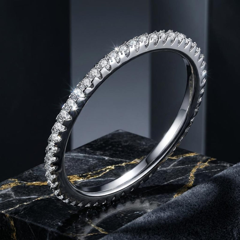 Bids.com 925 Sterling Silver Platinum Plated CZ Pavé Setting Ring Size 5.0 for Women Rings Black 5,6,7,8,9,10,5J,6J,7J,8J,10J,6B,7B,8B,6BU,7BU,8BU,5B,9B,6C,7C,8C,6D,7D,8D,5BU,5C,10D,5D,9D,10B,10BU,10C,9C,9BU,9J