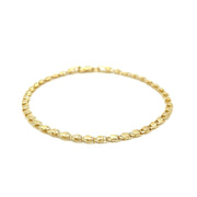 Bids.com 2.9mm 14k Yellow Gold Heart Bracelet Bracelets White Smoke 5.5 / Yellow Gold,7 / Yellow Gold,8 / Yellow Gold