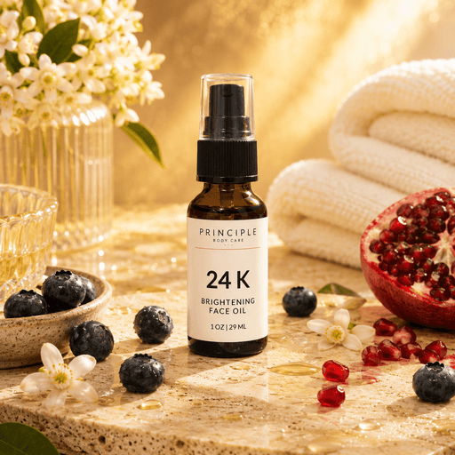 P R I N C I P L E 24K Brightening Face Oil Face Tan