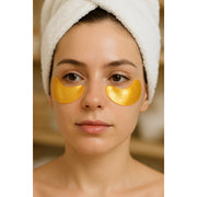 ZAQ Skin & Body 123 Ready 24K GOLD LIFT & FIRM GEL EYE PATCHES Tan 1 Pair,5 Pair,Retail Box - 10 Packs ( 50 Pairs)