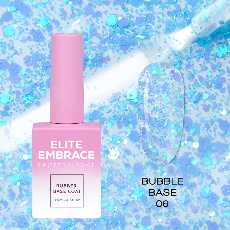 nbmsupply ELITE EMBRACE Professional Bubble Base 06 15ml EBB0615 Light Blue