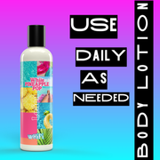 Whipi Co Body Lotion- White Pineapple Pop Body Lotion Black