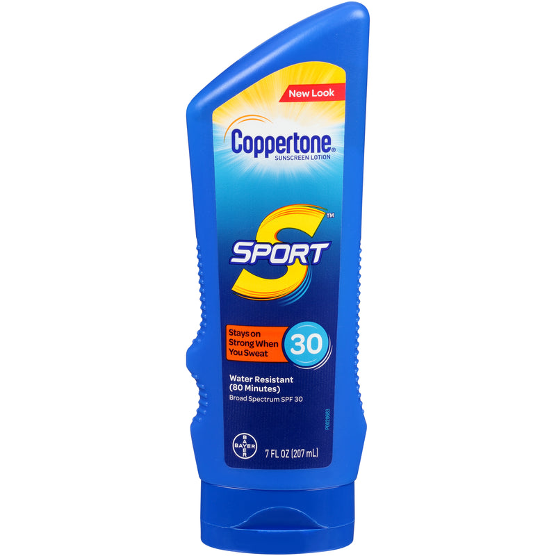 Coppertone Coppertone Sport S Broad Spectrum SPF 30 Sunscreen Lotion 7 Fl. Oz. Squeeze Bottle Sunscreen White Smoke