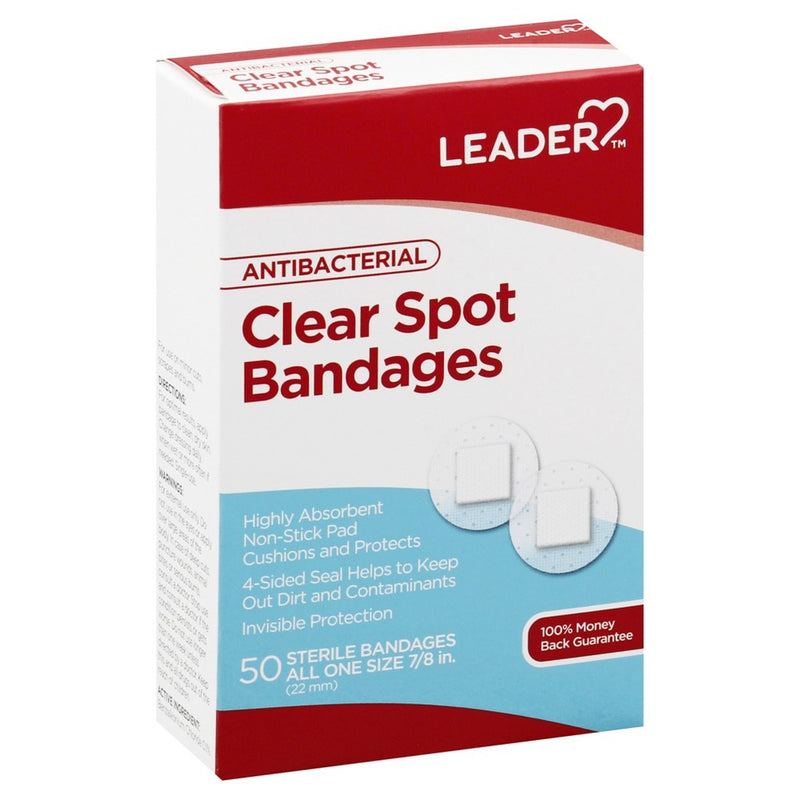 Leader Leader Antibacterial Clear Spot 7/8 Inches Bandages Medical Tape & Bandages Lavender