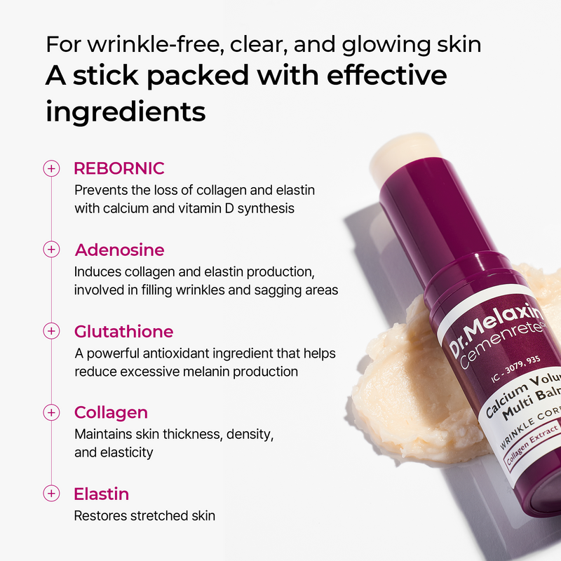 AsiaBeautyMall Dr. Melaxin Cemenrete Calcium Volume Multi Balm Eye Cream White Smoke
