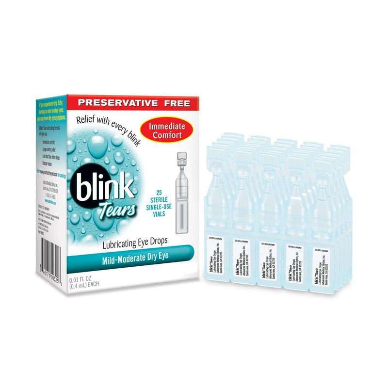 Blink Blink Tears Preservative Free Lubricating Eye Drops - 25ct Health & Beauty White Smoke