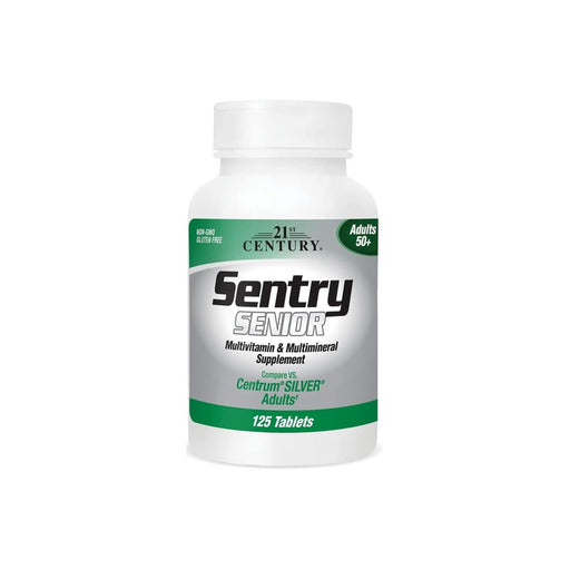 21st Century 21st Century Sentry Senior – Multivitamin &amp; Multimineral for Adults 50+ (125 Tablets) Vitamins & Supplements White Smoke