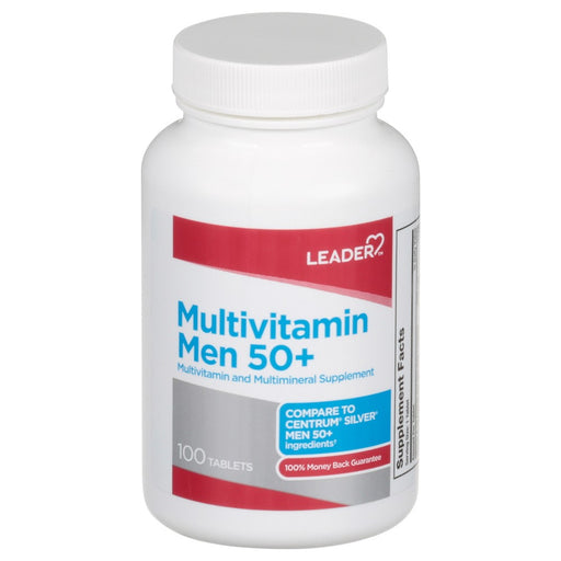 Leader Health Care Leader™ Men's 50+ Multivitamin & Multimineral Vitamins & Supplements Lavender