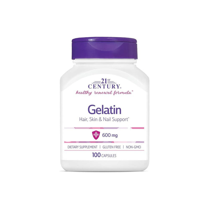 21st Century 21st Century Gelatin (600 Mg - 100 Capsules) Vitamins & Supplements White Smoke