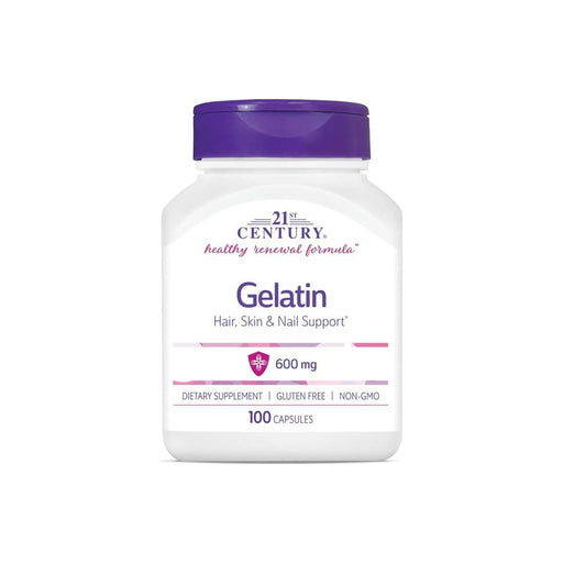 21st Century 21st Century Gelatin (600 Mg - 100 Capsules) Vitamins & Supplements White Smoke