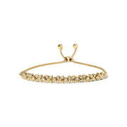 Bids.com .925 Sterling Silver 1/4 Cttw Diamond Marquise Shaped Link 4"-10" Adjustable Bolo Bracelet (I-J Color, I1-I2 Clarity) Bracelets White Smoke 7 / Yellow Sterling Silver,7 / White.Sterling Silver,7 / Yellow.Sterling Silver