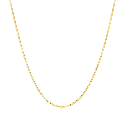 Bids.com 10k Yellow Gold Classic Box Chain 0.8mm Necklaces White Smoke 16 / Yellow Gold,18 / Yellow Gold,20 / Yellow Gold,22 / Yellow Gold,24 / Yellow Gold,30 / Yellow Gold