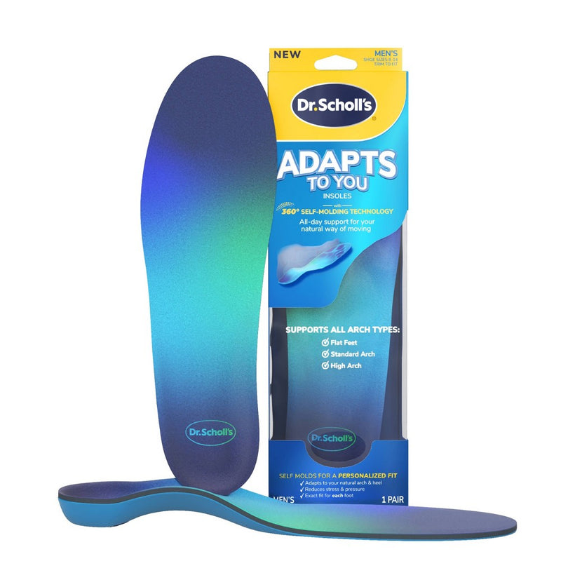 Dr. Scholl's Dr. Scholl's® Adapt To You Custom Molding Insoles (Men's) Foot Care White Smoke