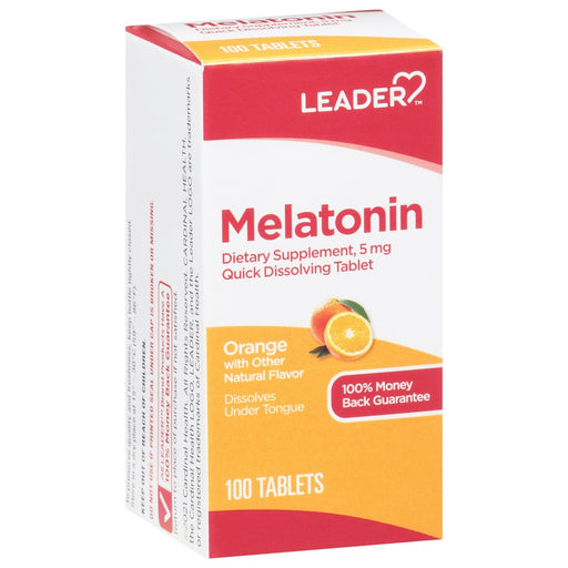The Leader Leader™ Melatonin 5 mg – Quick Dissolving (100 Tablets) Vitamins & Supplements White Smoke