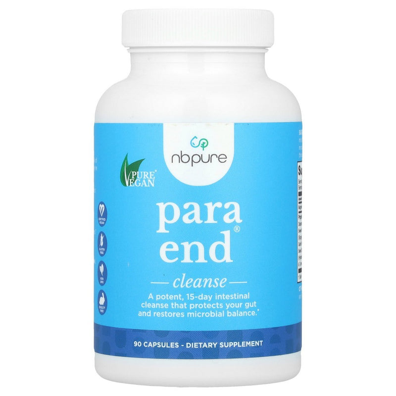 NB Pure NB Pure Para End, Cleanse, 90 Capsules Vitamins & Supplements White Smoke