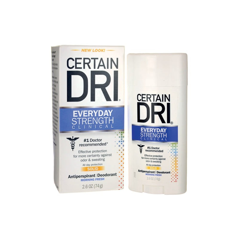 Certain Dri Certain Dri Everyday Strength Clinical Solid Morning Fresh Antiperspirant Deodorant 2.6 Oz Deodorant White Smoke