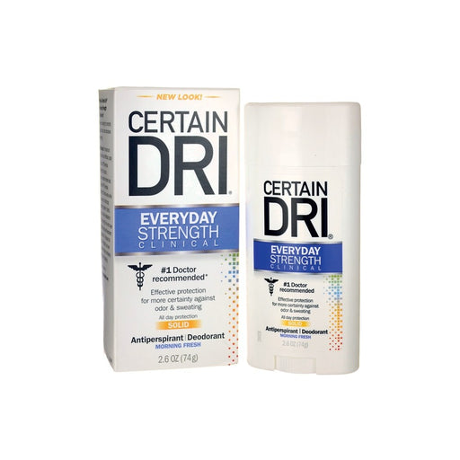 Certain Dri Certain Dri Everyday Strength Clinical Solid Morning Fresh Antiperspirant Deodorant 2.6 Oz Deodorant White Smoke